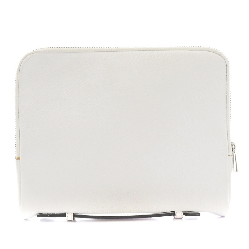  Sera Piaa nSerapian clutch bag document case leather white white /WM lady's 