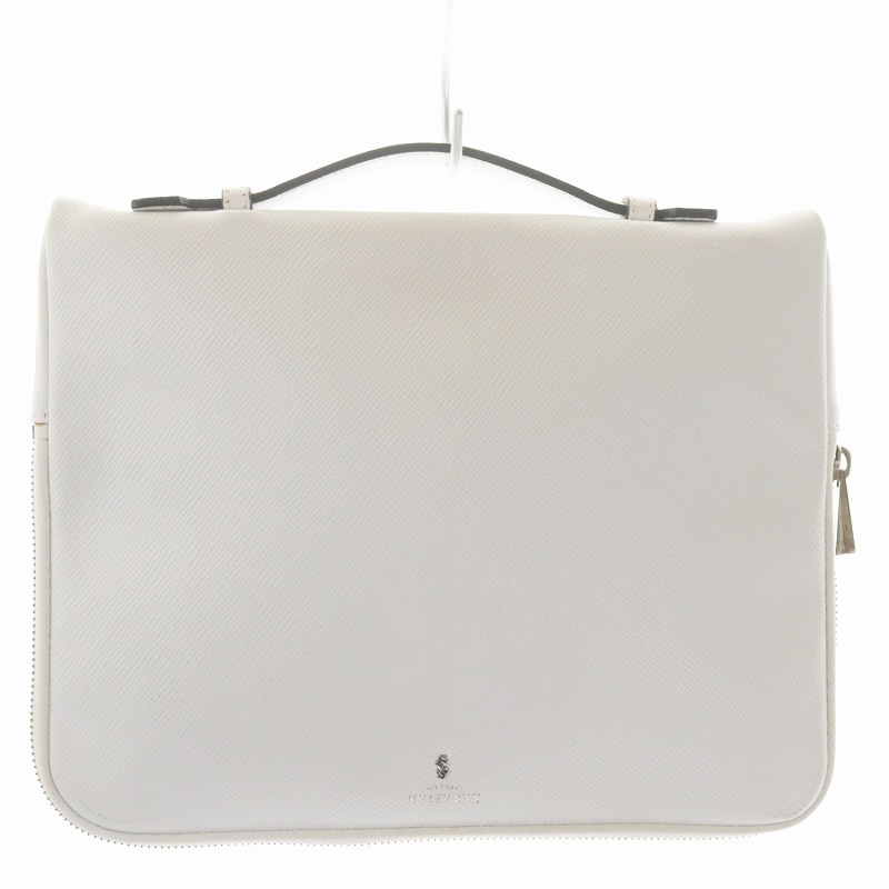  Sera Piaa nSerapian clutch bag document case leather white white /WM lady's 