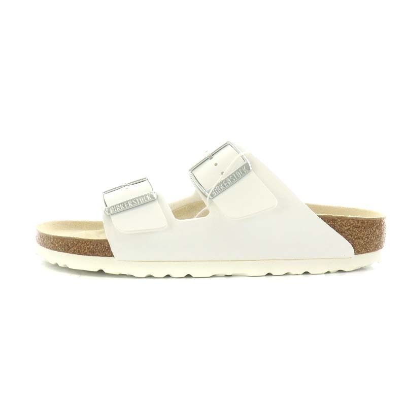 未使用品 ビルケンシュトック BIRKENSTOCK アリゾナ Arizona BS サンダル レザー 24.0cm 白 ホワイト 0051733 /AN10 レディース_画像2