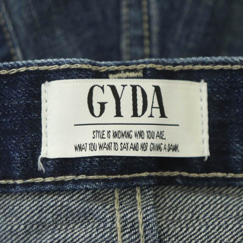  JadaToys GYDA 23SS BACK RIPPED Denim шорты повреждение обработка молния fly хлопок XS индиго /NR #OS женский 
