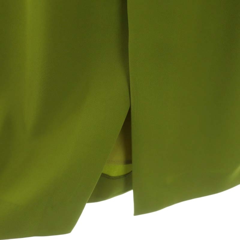  не использовался товар Lounie LOUNIE 23AW barrel юбка tuck длинный разрез 36 светло-зеленый /HS #OS женский 