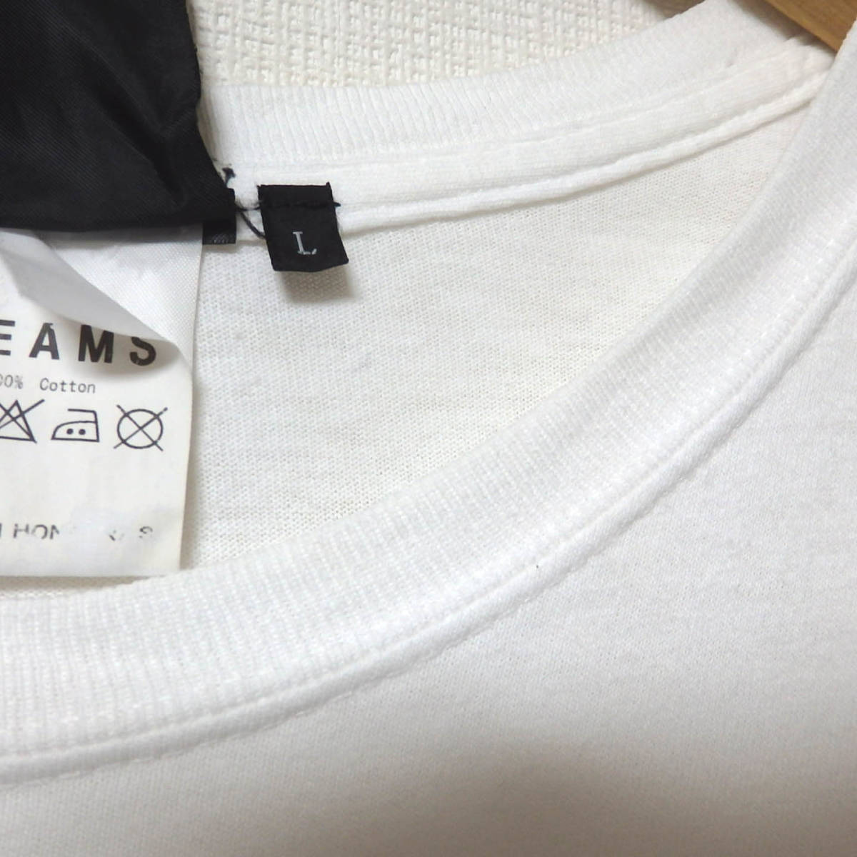 [ free shipping ] Beams ×MIN-NANO(min nano ) T-shirt /BEAMS L size with defect 