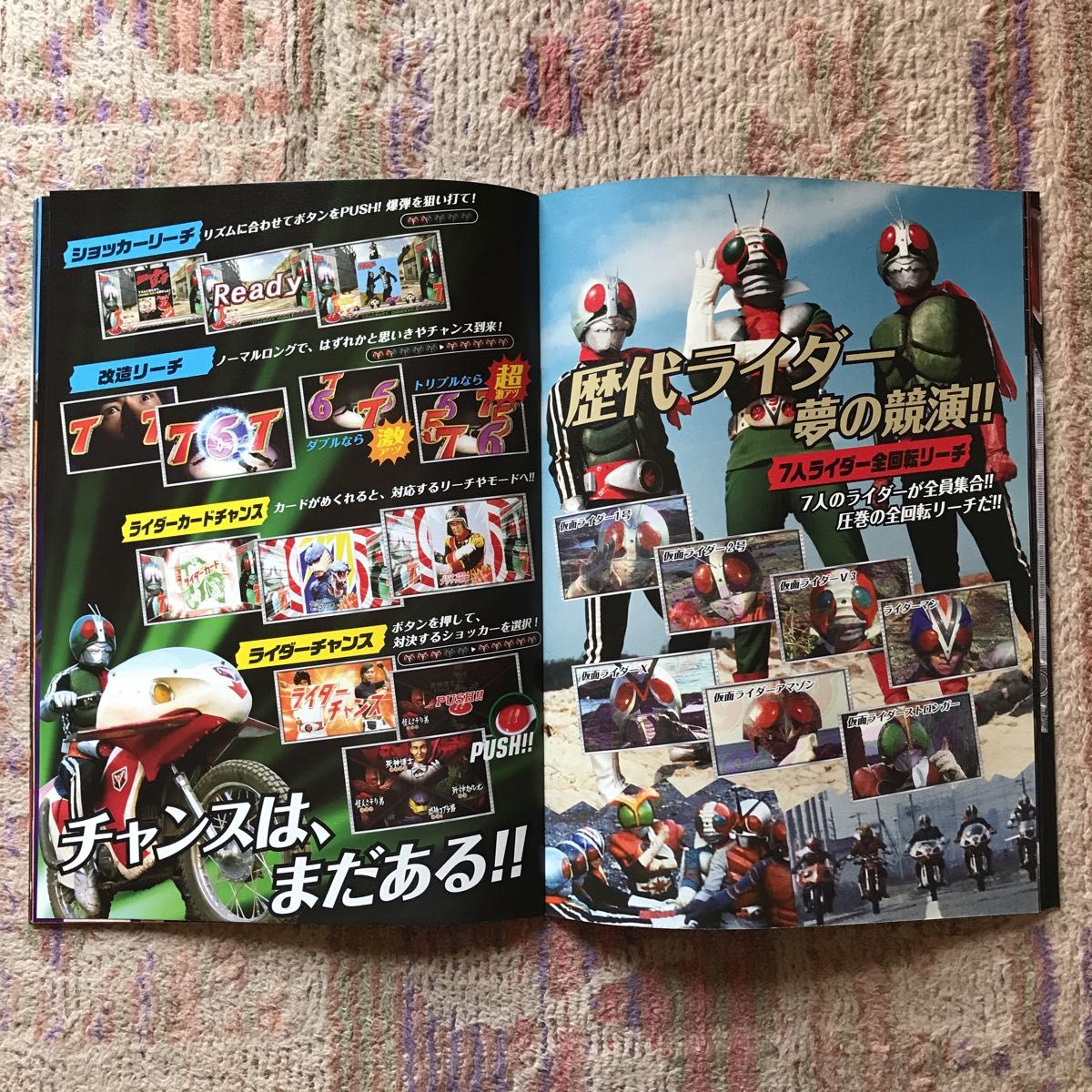 パチンコ カタログ 仮面ライダー ショッカー全滅大作戦 仮面ライダー1号 2号 テレビマガジン 石森プロ 図鑑 本 TVマガジン