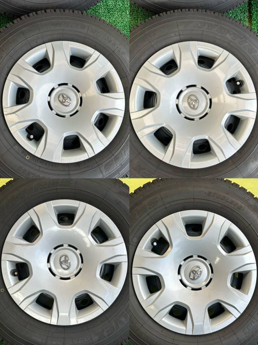 195/80R15 107/105N LT 2022年スダットレス TOYO 200系ハイエース純正スチール刻印HS 6穴PCD139.7 ET+35 15×6J ハブ106mm_画像10