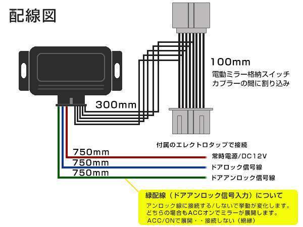 日産 セレナ C26 キーレス ドアロック/アンロック連動 ミラー自動格納キット 自動開閉 スタートエンジン対応_画像3