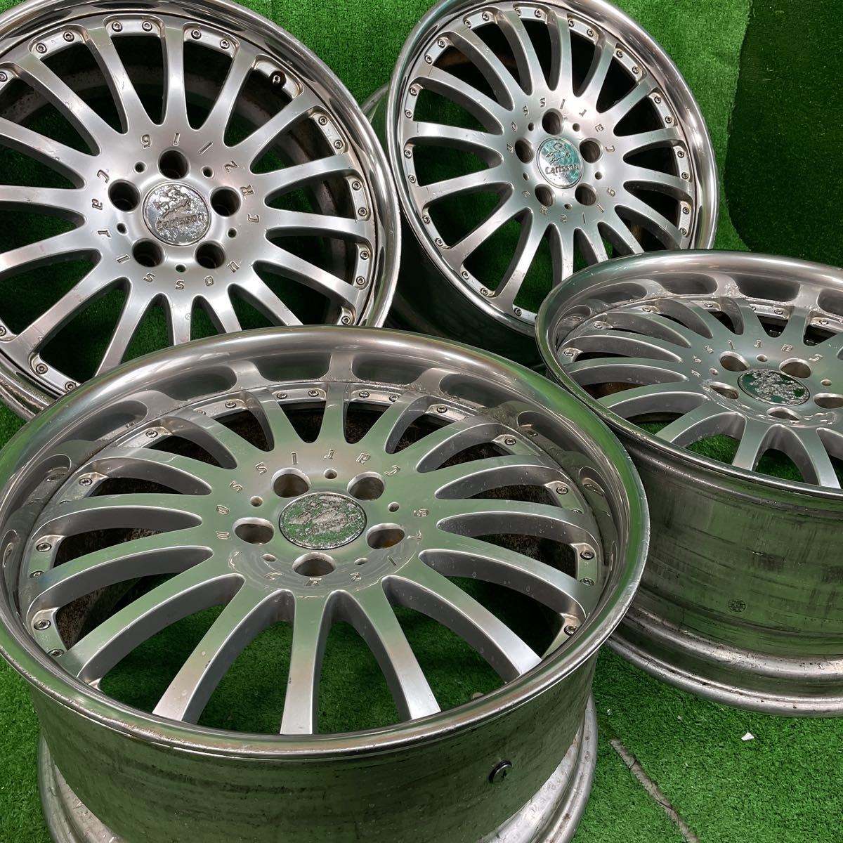 carlsson 19×8.5J +40 19×9.5J +40 114.3 5穴 4本 937.カールソン アルミホイール セルシオ クラウン マークX フーガ スカイライン_画像1