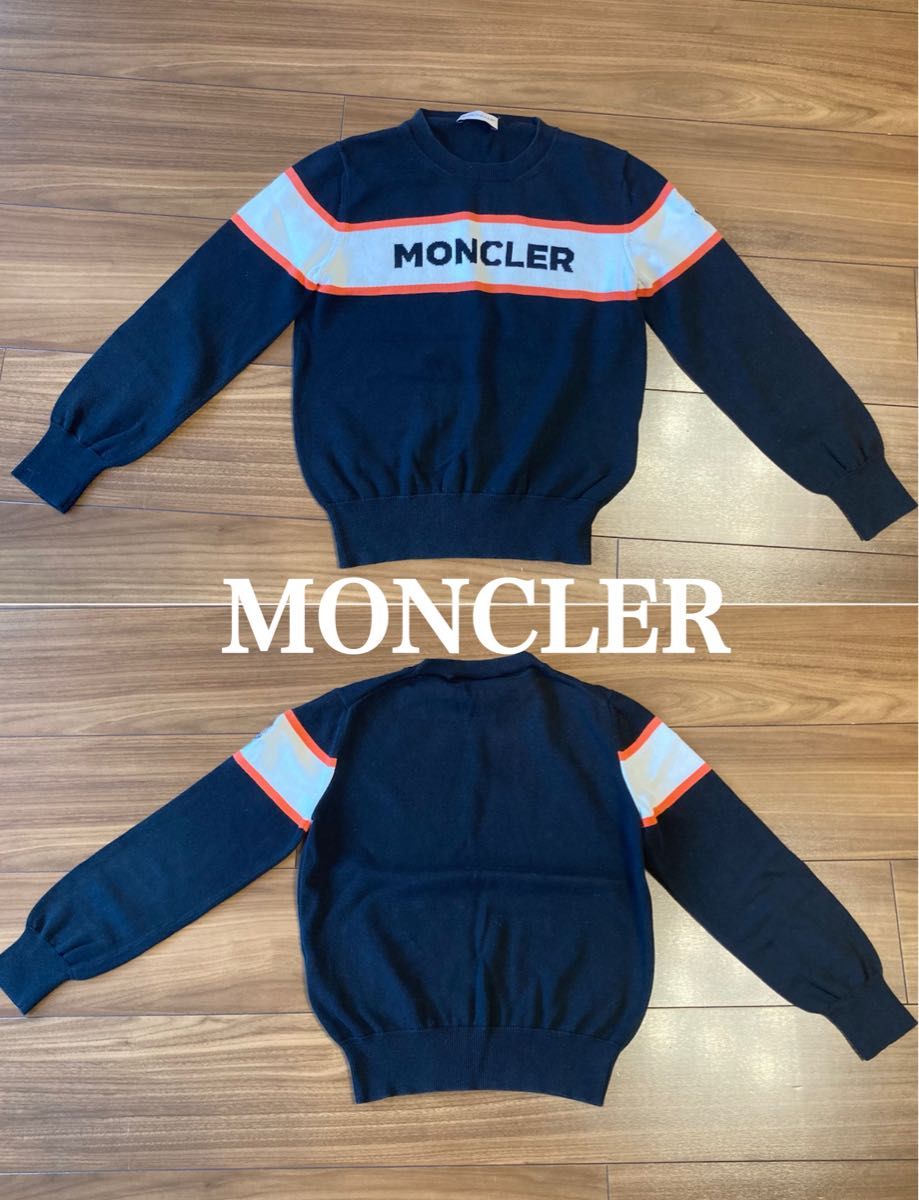 美品 MONCLER モンクレール ニット/セーター 子ども キッズ 130cm 黒 ブラック