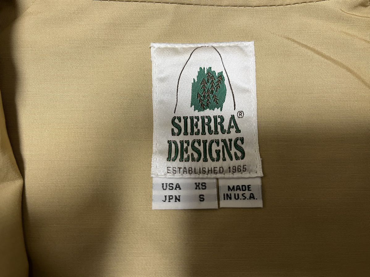 SIERRA DESIGNS sierra design mountain parka 60/40 Cross short green made in USA