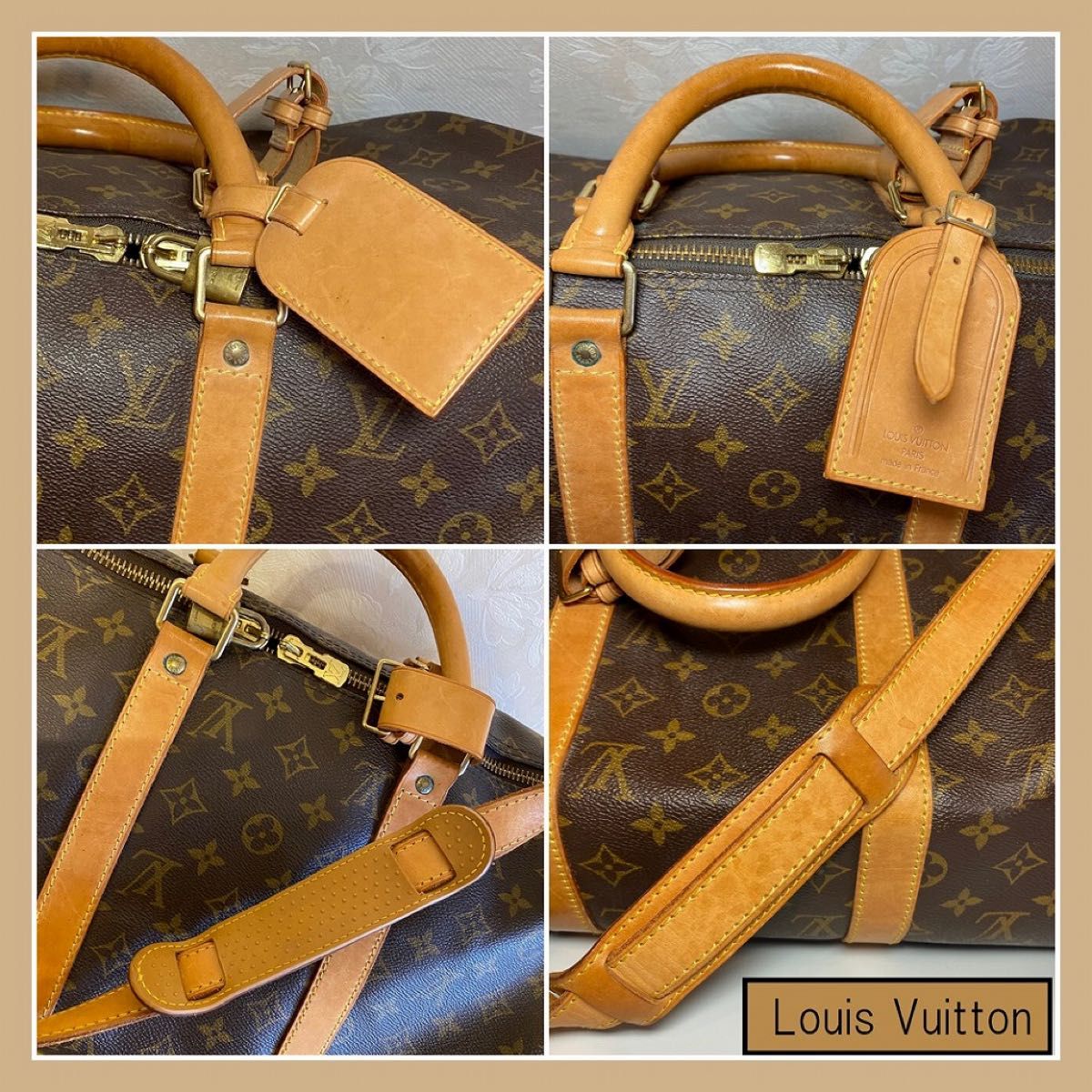 再値下げ●LOUIS VUITTON●ルイ・ヴィトン●激レア！ポーチ付●ショルダー付 ボストンバッグ　キーポル50