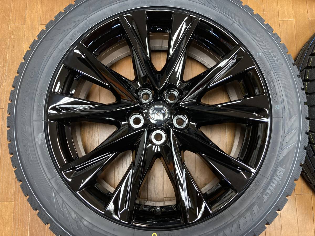 ◆ＭAZDA CX8純正 19インチ グロスブラック◆TOYO TX 225/55R19 23年◆CX5等◆お手持ちの夏セットとタイヤの入れ替えも可能!!_画像3