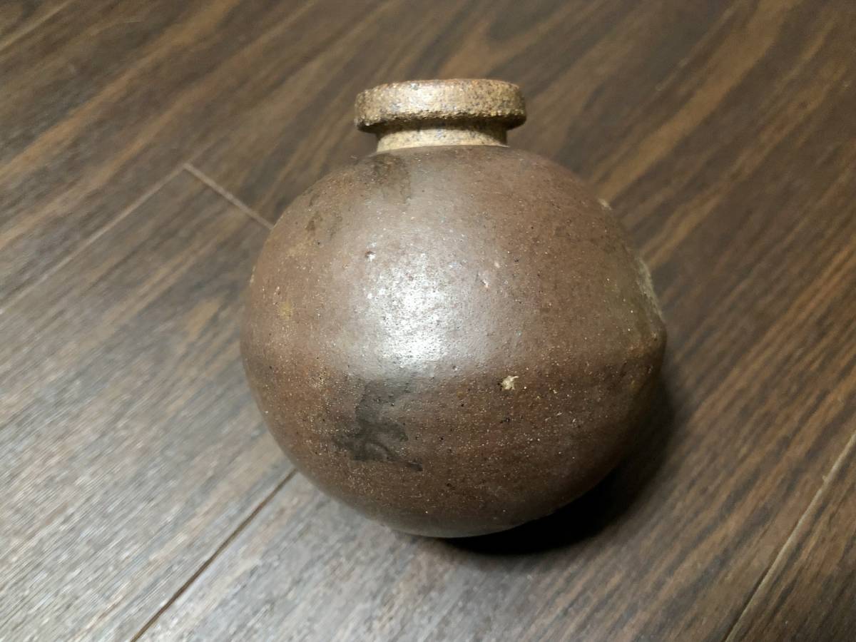 (晨風) 信楽焼(◯二) 海軍　陶器製　四式手榴弾　一輪挿し_画像3