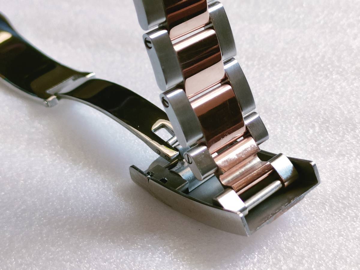[ новый товар ] нержавеющая сталь часы ремень комбинированный rose одиночный блокировка сменный товар ( есть перевод )