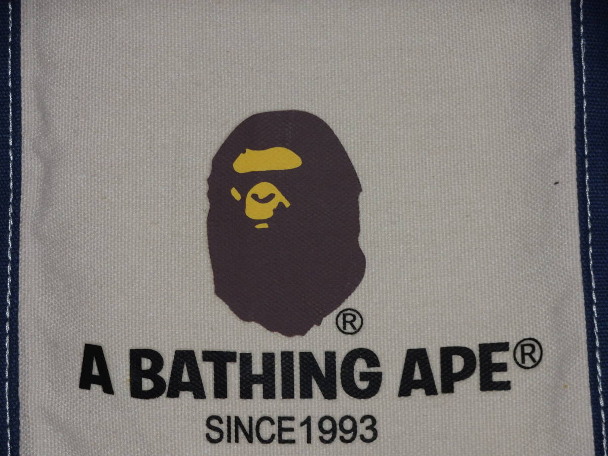 A BATHING APE カレッジ ロゴ トートバッグ　自宅保管品_画像2