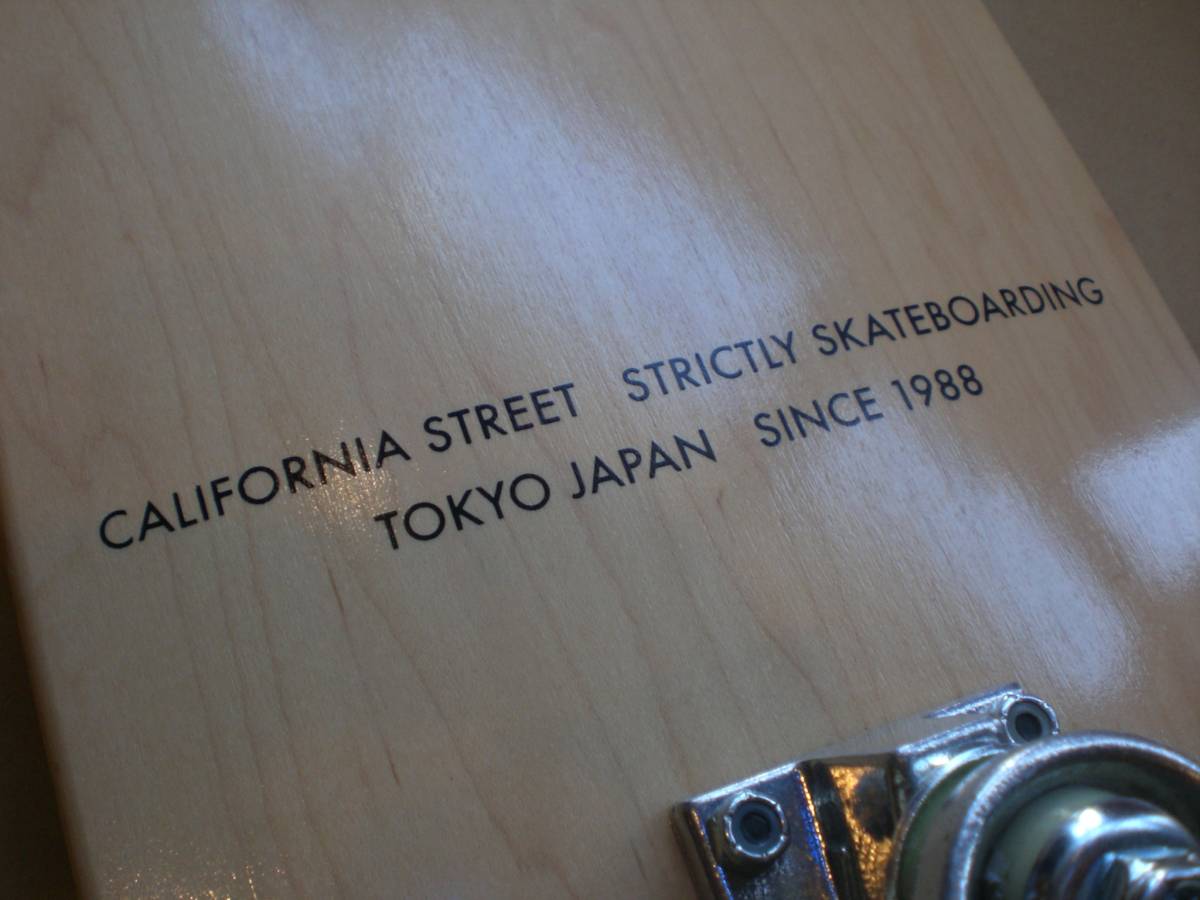 良品★カリフォルニアストリート スケートボード コンプリートデッキ セット ★CALIFORNIA STREET TOKYO JAPAN SKATEBOARDING_画像6