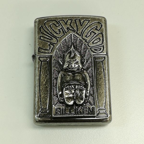 I682a [未使用品] ZIPPO ジッポー ビリケン LUCKY GOD オイルライター シルバー 喫煙具 タバコ 煙草 | その他 R_画像2