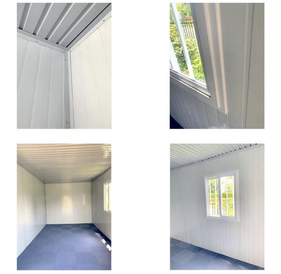  triangle roof . design characteristic * rain snow and ice control also! blue mi. construction type unit house prefab house container temporary super house storage room office work place 