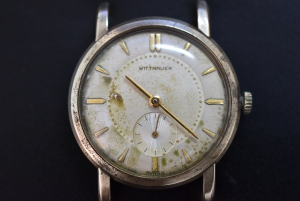 大感謝セール】 WITTNAUER スモセコ 手巻き アンティーク メンズ腕時計