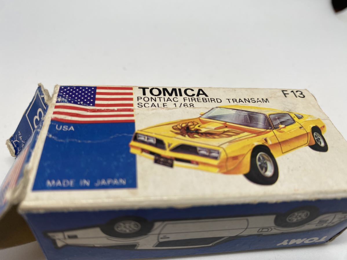 トミカ 外国車シリーズ 青箱 F13 ポンティアック ファイヤーバード トランザム 日本製 美品_画像10