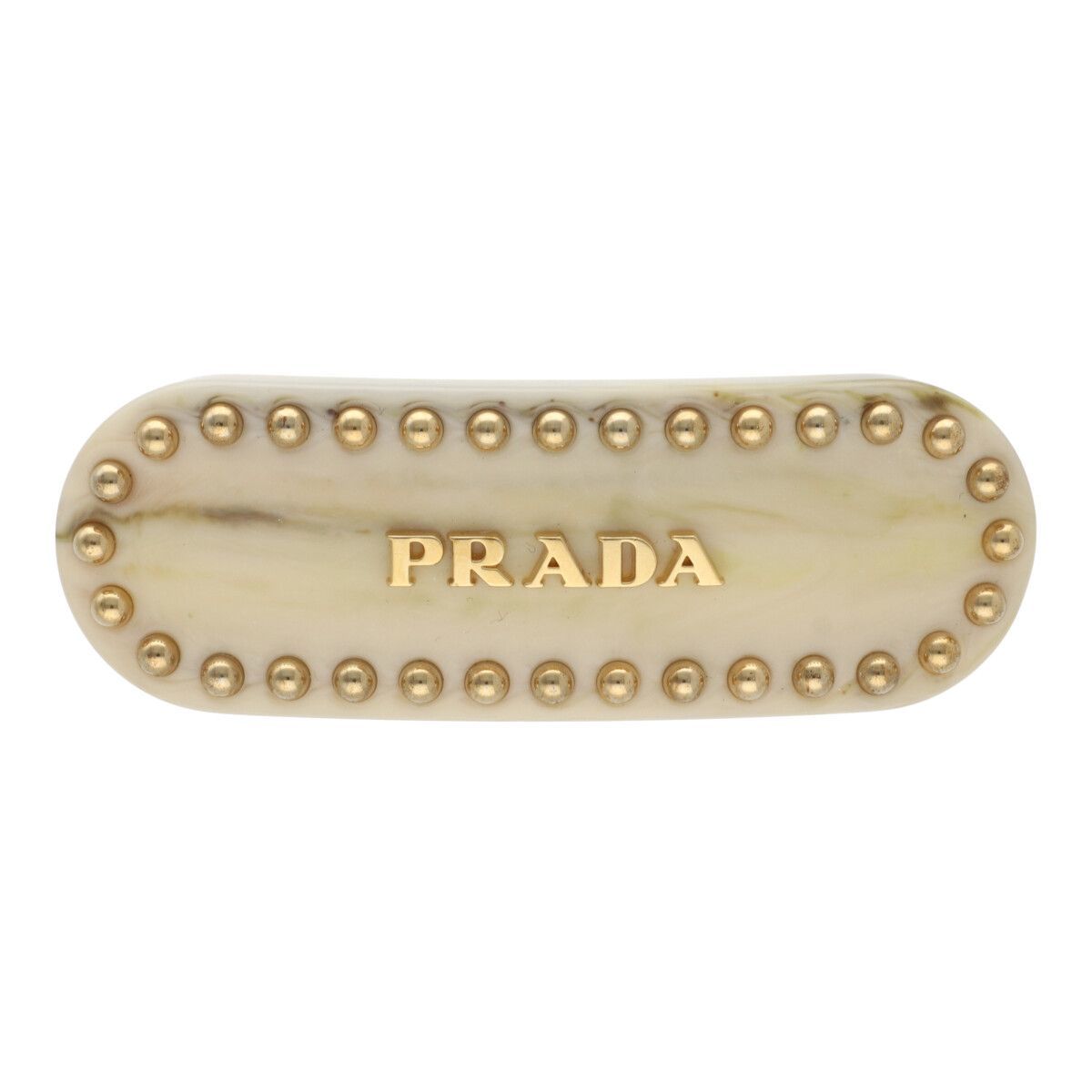 日本初の 【中古】PRADA プラダ プレックス ヘアクリップ