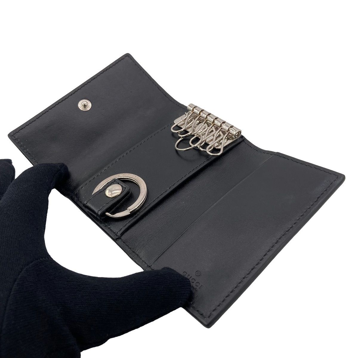 【内祝い】 中古】 LOUIS VUITTON ルイ・ヴィトン GGエンボス キーケース 6 グッチ