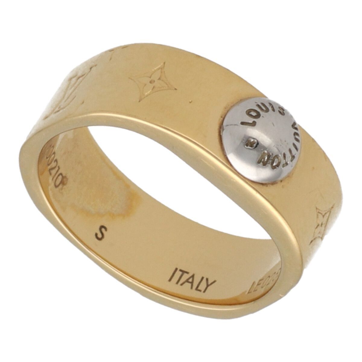 [ used ] LOUIS VUITTON Louis Vuitton ring * nano gram M00210 Gold monogram ring 23025765 DS