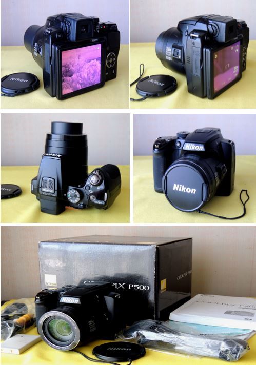 近赤外線改造カメラ　NIKON COOLPIX P500 付属品含　860_使用感の少ない