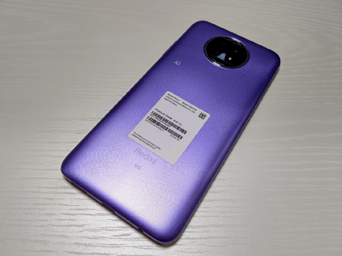 ☆【34821WM】 完動品 SoftBank A001XM Xiaomi Redmi Note 9T ナイト
