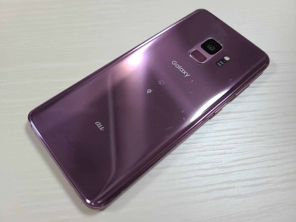 ☆【34750WM】 完動品 au SCV38 SAMSUNG Galaxy S9 ライラックパープル