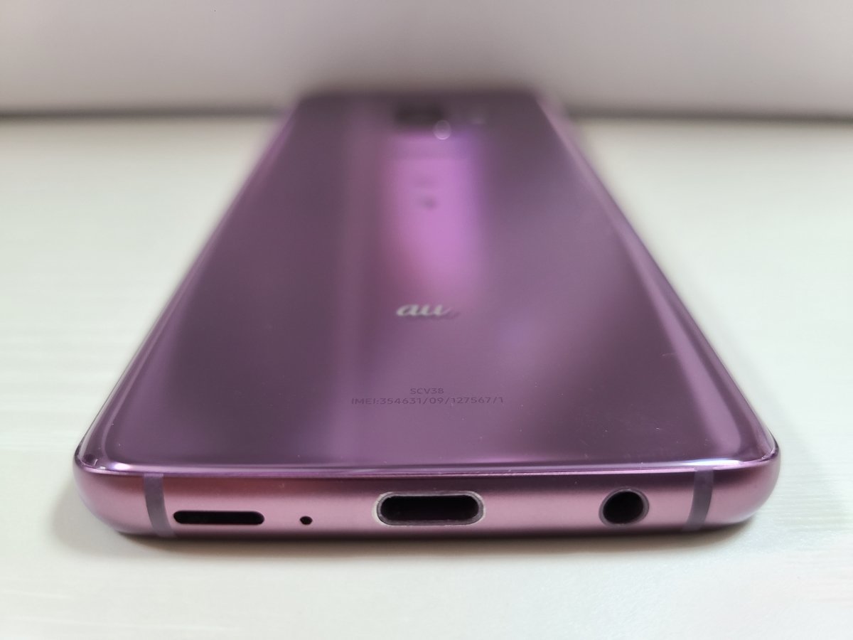 ☆【34750WM】 完動品 au SCV38 SAMSUNG Galaxy S9 ライラックパープル