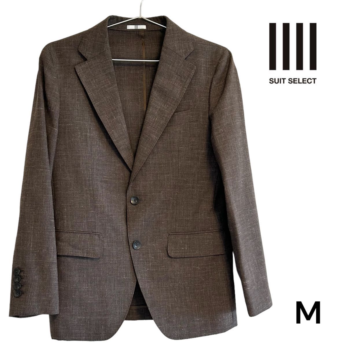 美品】SUIT SELECT|テーラードジャケット|ブラウン|Mサイズ|PayPayフリマ