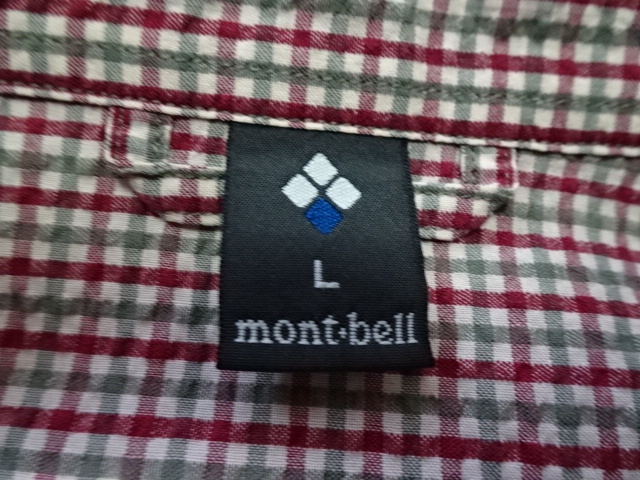 ■1009■モンベル mont0-bell●半袖シャツ L ●の画像2