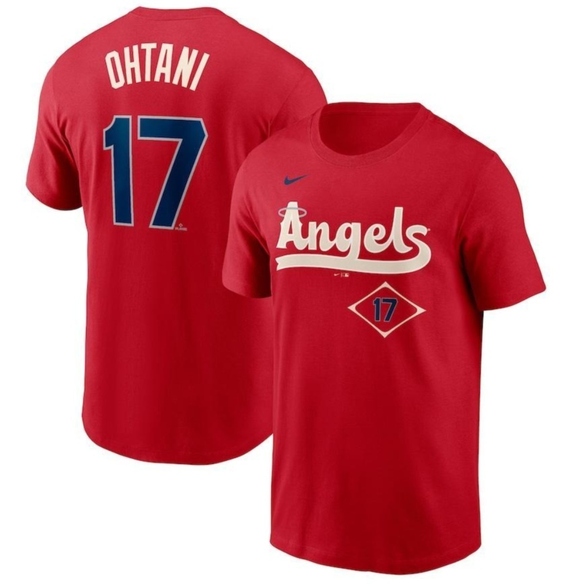 大谷翔平 エンゼルス シティコネクト Tシャツ XLサイズ ユニホーム 背番号17番 野球/ MLB公式/NIKE ANGELS メジャーリーグ /SHOHEI OHTANI_画像1