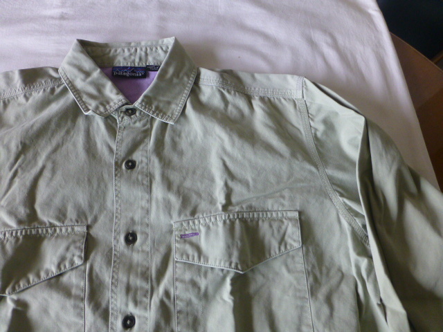 美品 patagonia Ｓ1991モデル FINE POINT CANVAS SHIRT -M- 美色 ファイン ポイント キャンバス シャツ パタゴニア PATAGONIA patagonia