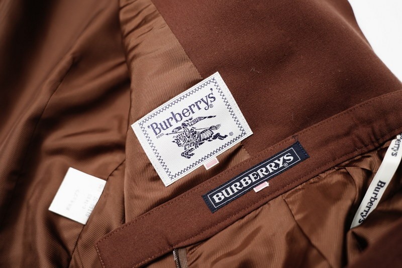 TF7849●Burberrys*バーバリー*ヴィンテージ*セットアップスーツ*ウールジャケット*ロングスカート*size11AR*ブラウン系_画像7