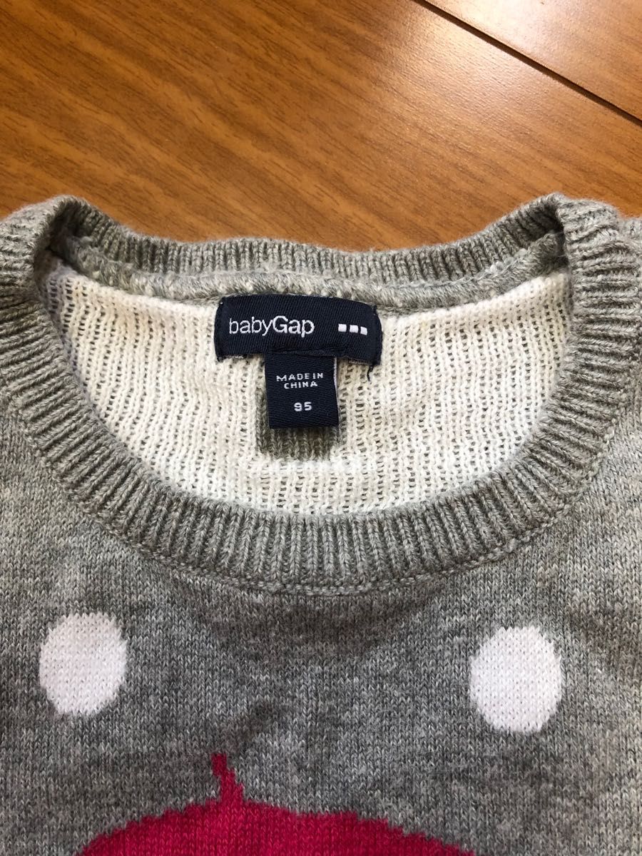 baby Gap 半袖　ニットワンピース　セーター　95