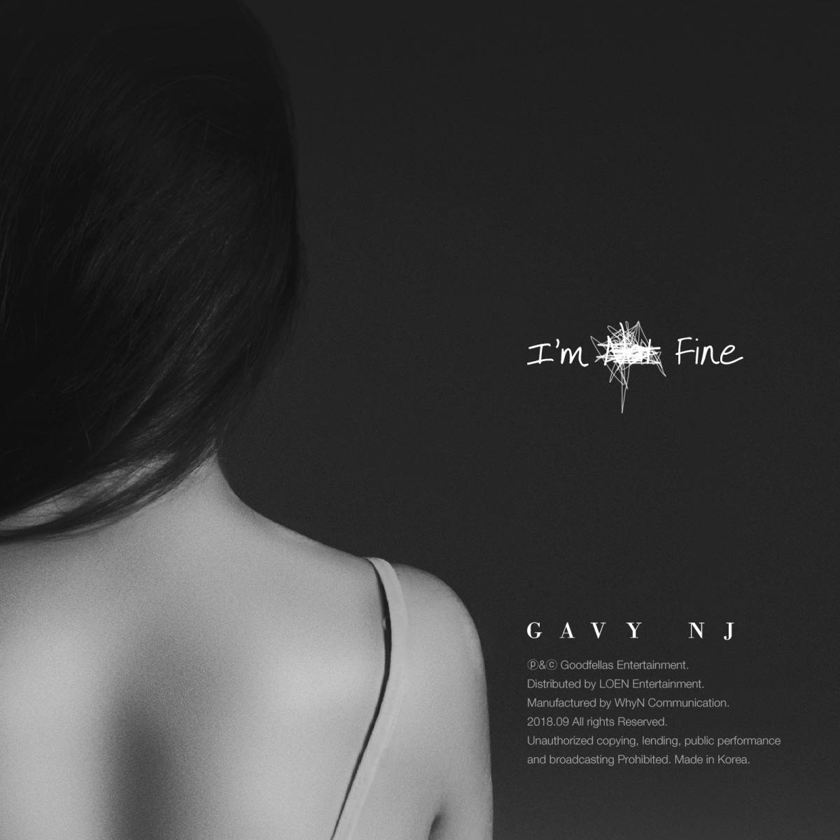 ◆Gavy NJ digital single 『I'm Fine』 直筆サイン入り非売CD◆韓国_画像1