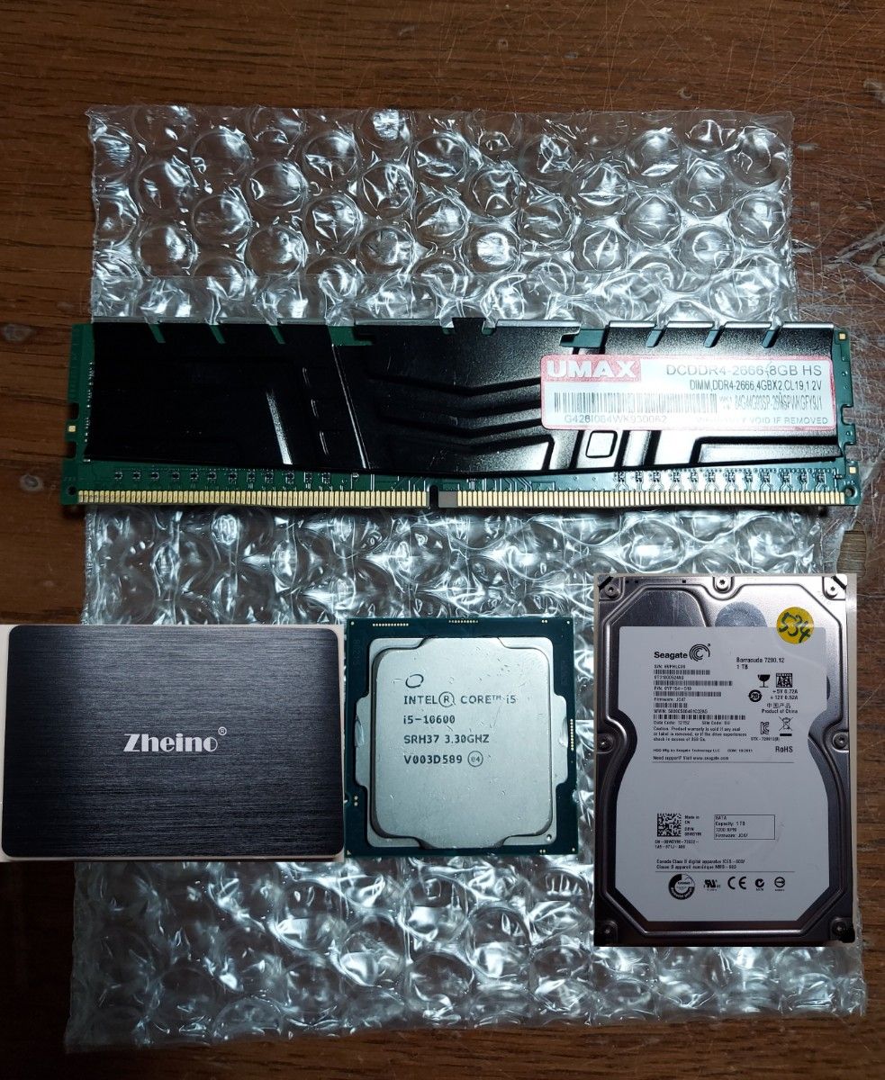 intel Corei5 10600 DDR4 8GB SSD HDD ジャンク 動作未確認-