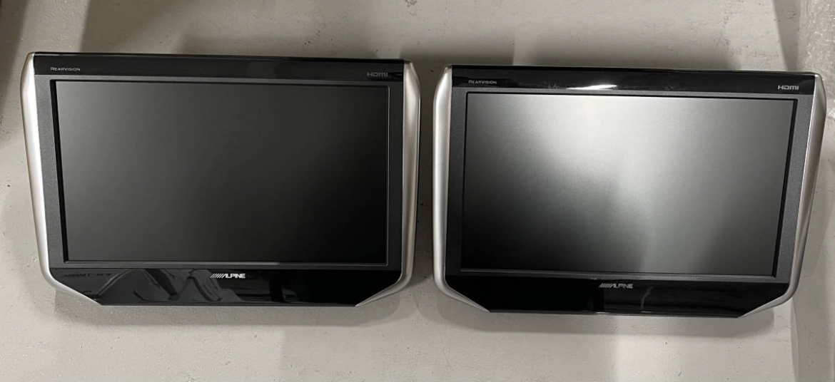 展示品 アルパイン 10.1型 WXGA液晶 HDMI ヘッドレストモニター シート