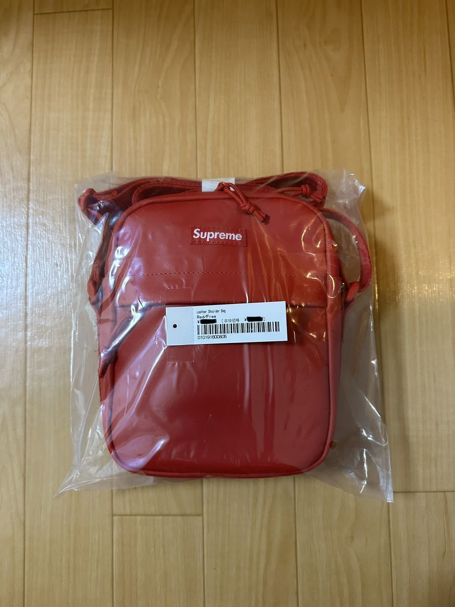 Supreme Leather Shoulder Bag Red 23FW Week10 シュプリーム レザー