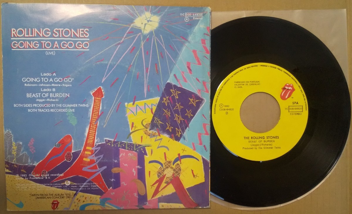 稀少 ROLLING STONES/Going To A Go Go (Live) 11C 008-64820 ポルトガル Orig 7inch_画像2