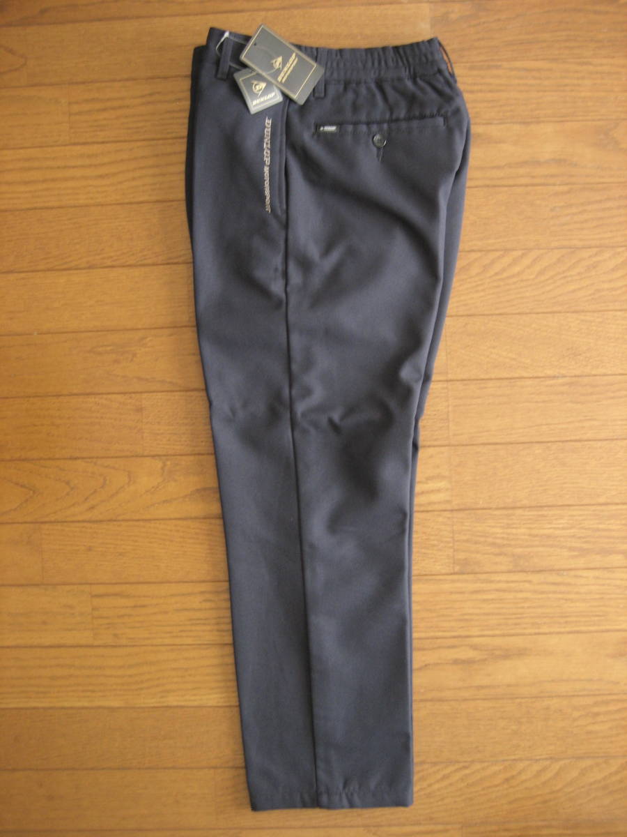 即決新品 / DUNLOP / 裏フリース / 暖か快適 スラックス / ネイビー系 / S / W68~76 L65 / ウェストゴム 裾上げ済み / モリリン / W実測小の画像2