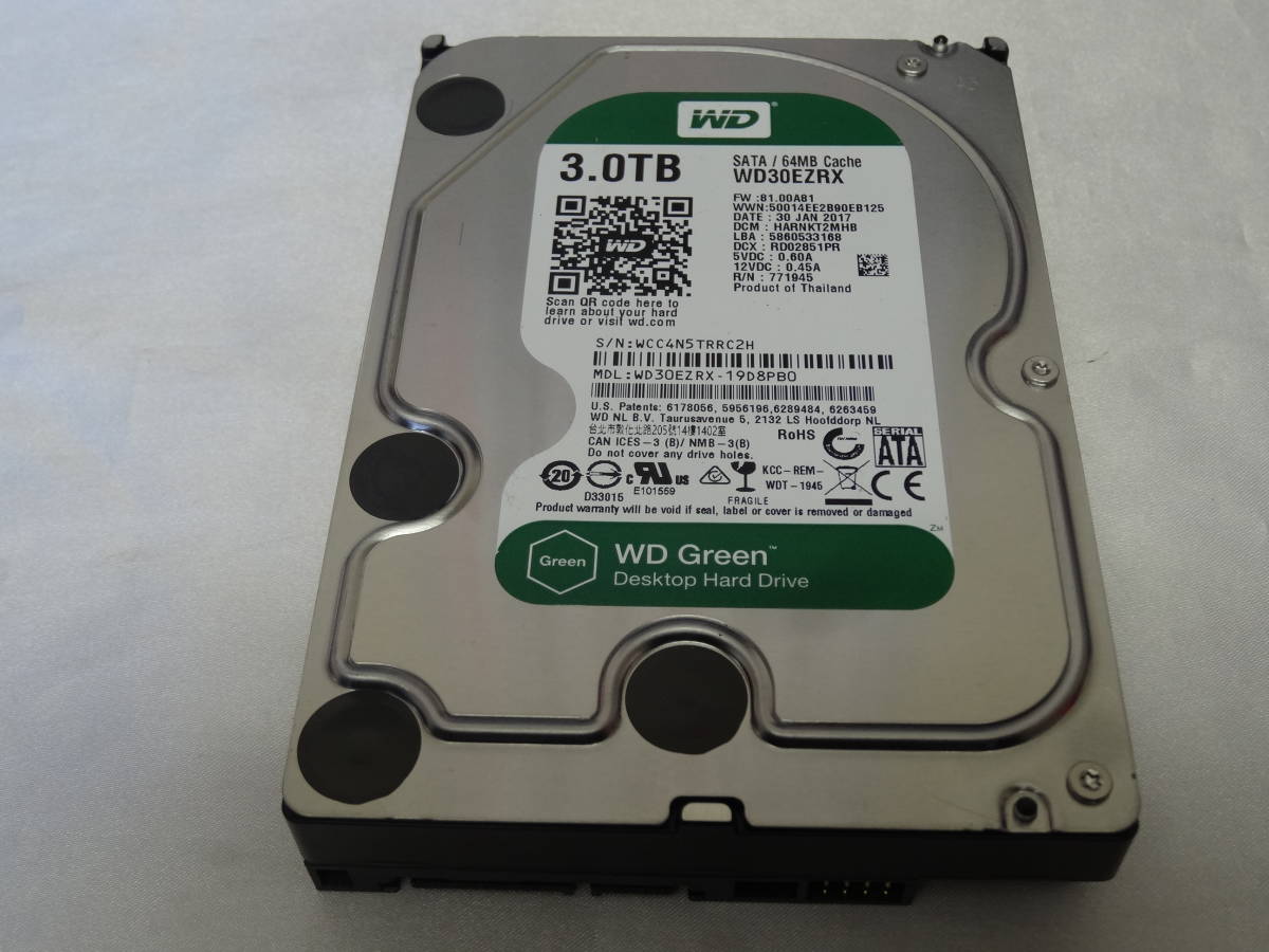 ★Western Digital HDD 3.5インチ 3TB×1台 健康状態『正常』！★_画像1