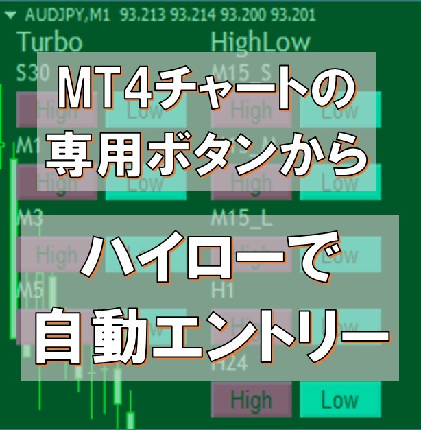 バイナリーオプション 自動売買 ツール MT4チャートの専用ボタン バイナリーオプション 自動売買 ツール MT4チャートの専用ボタン
