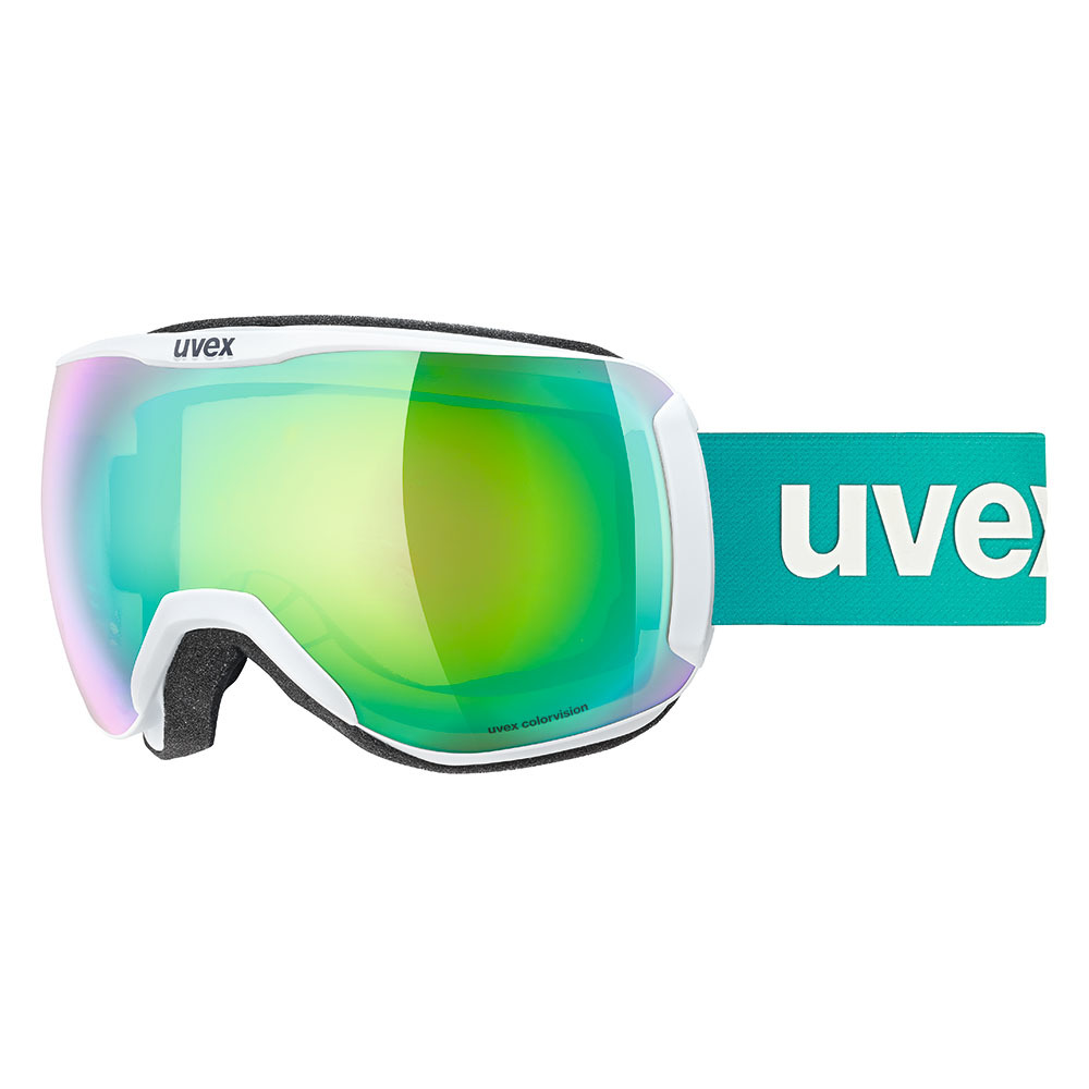 24UVEX　downhill2100CV　ホワイトマット/グリーン/グリーン　レンズ：グリーンミラー colorvision グリーン(S2)眼鏡使用可能　定価￥22000_画像1