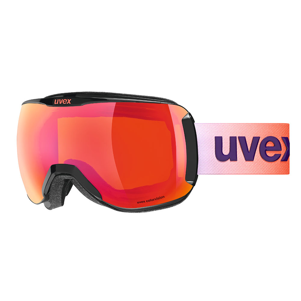 24UVEX　downhill2100CV　ブラック/スカーレット/オレンジ　レンズ：スカーレットミラーcolorvisionオレンジ(S2)眼鏡使用可能　定価￥22000