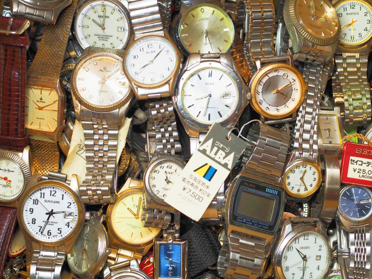 約200点 セイコー・シチズン・カシオ 海外ブランド他 SEIKO・CITIZEN・CASIO 大量腕時計 まとめ売り 同梱不可 ジャンク_1_画像4
