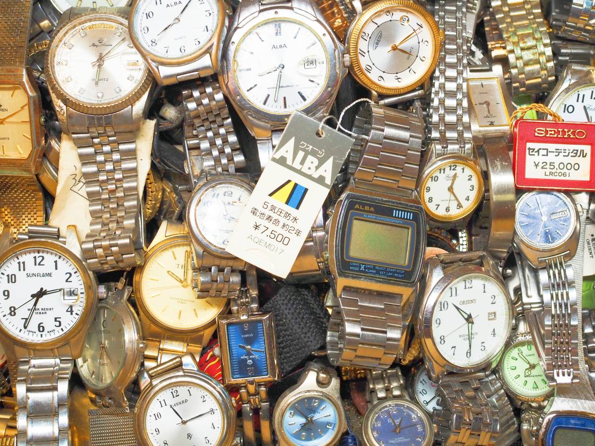 約200点 セイコー・シチズン・カシオ 海外ブランド他 SEIKO・CITIZEN・CASIO 大量腕時計 まとめ売り 同梱不可 ジャンク_1_画像6