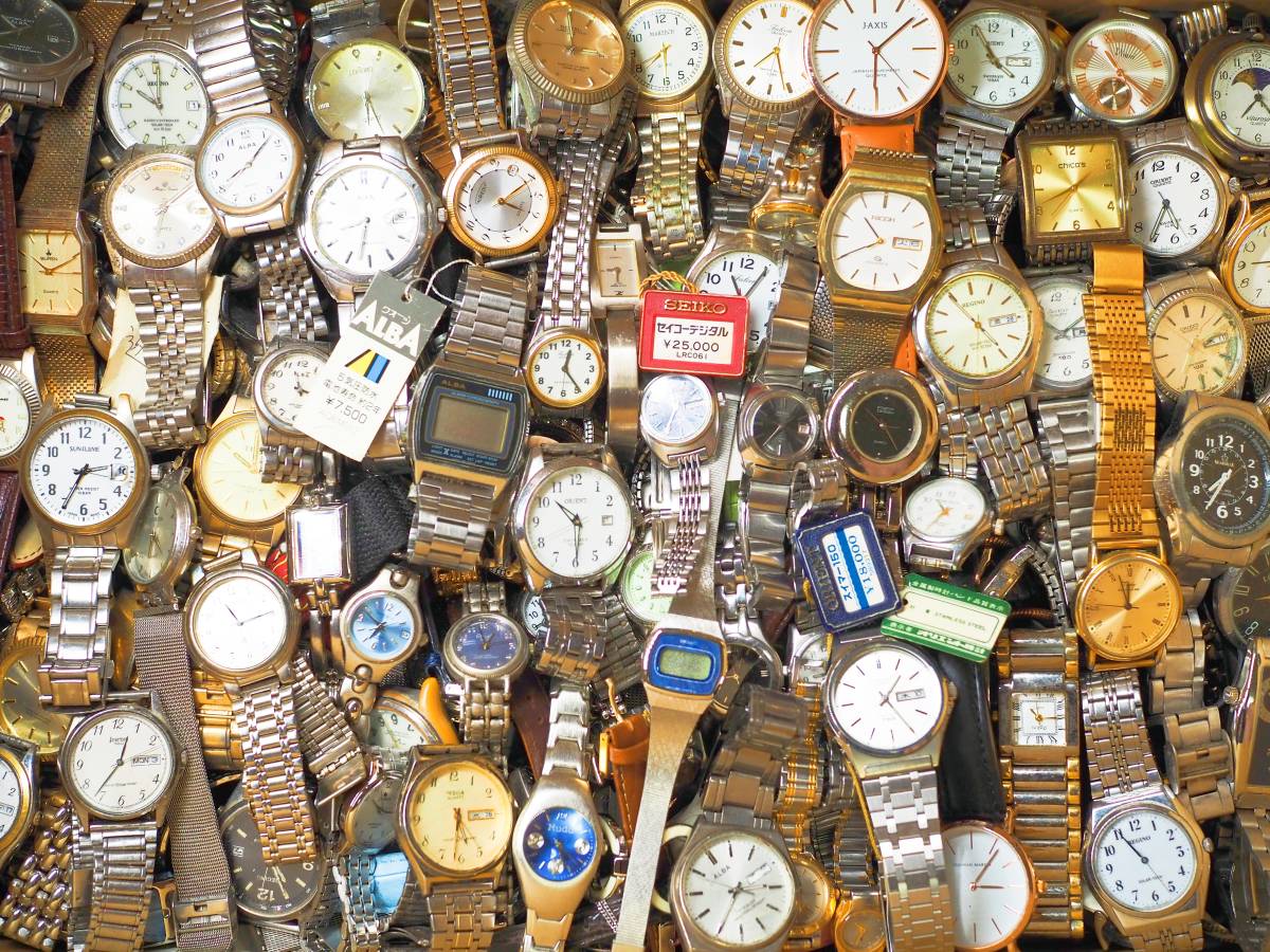 約200点 セイコー・シチズン・カシオ 海外ブランド他 SEIKO・CITIZEN・CASIO 大量腕時計 まとめ売り 同梱不可 ジャンク_1_画像2