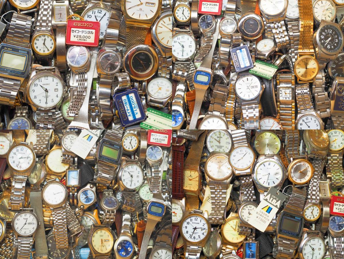 約200点 セイコー・シチズン・カシオ 海外ブランド他 SEIKO・CITIZEN・CASIO 大量腕時計 まとめ売り 同梱不可 ジャンク_1_画像1