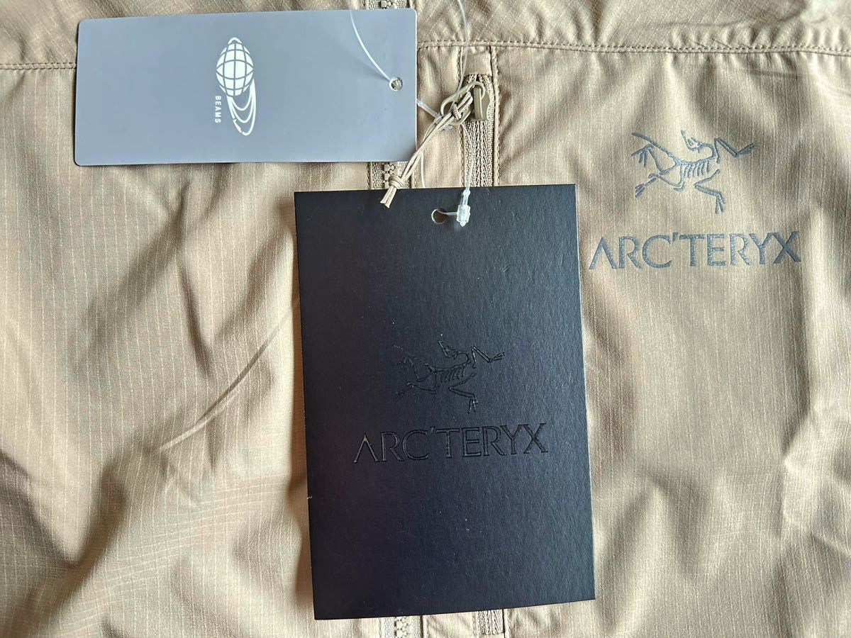 【希少XL 2023 AWモデル 国内正規 新品】ARC'TERYX Squamish Hoody Men's Smoke Bluff アークテリクス　スコーミッシュ フーディ ベージュ_画像4